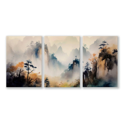 Art For Walls | Set of 3 Asian Inspired Wall art Prints