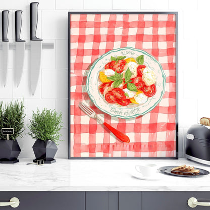 Artwork For The Kitchen Wall | Set of 3 Italian Lifestyle Wall art Prints