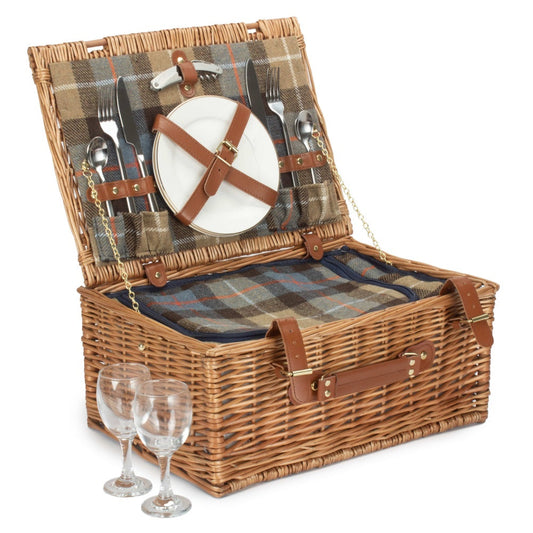 Ravenstor 2 Person Fitted Wicker Picnic Basket-0