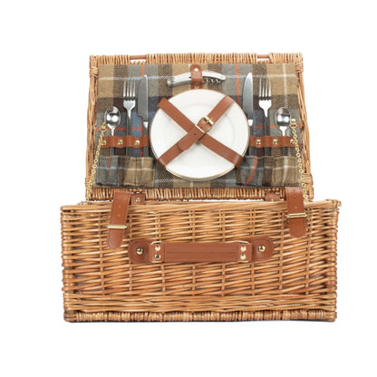 Ravenstor 2 Person Fitted Wicker Picnic Basket-2
