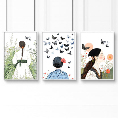 Bedroom Wall Art Decor | Set of 3 Wall art Prints