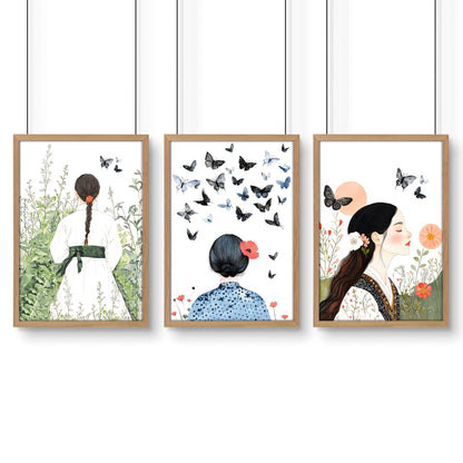 Bedroom Wall Art Decor | Set of 3 Wall art Prints