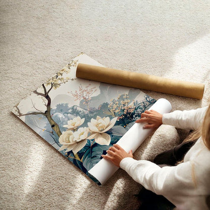 Bedroom Wall Ideas Pictures | Set of 3 Chinoiserie Wall art Prints