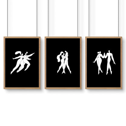 Big Pictures For Bedroom | Set of 3 Minimalist Wall art Prints