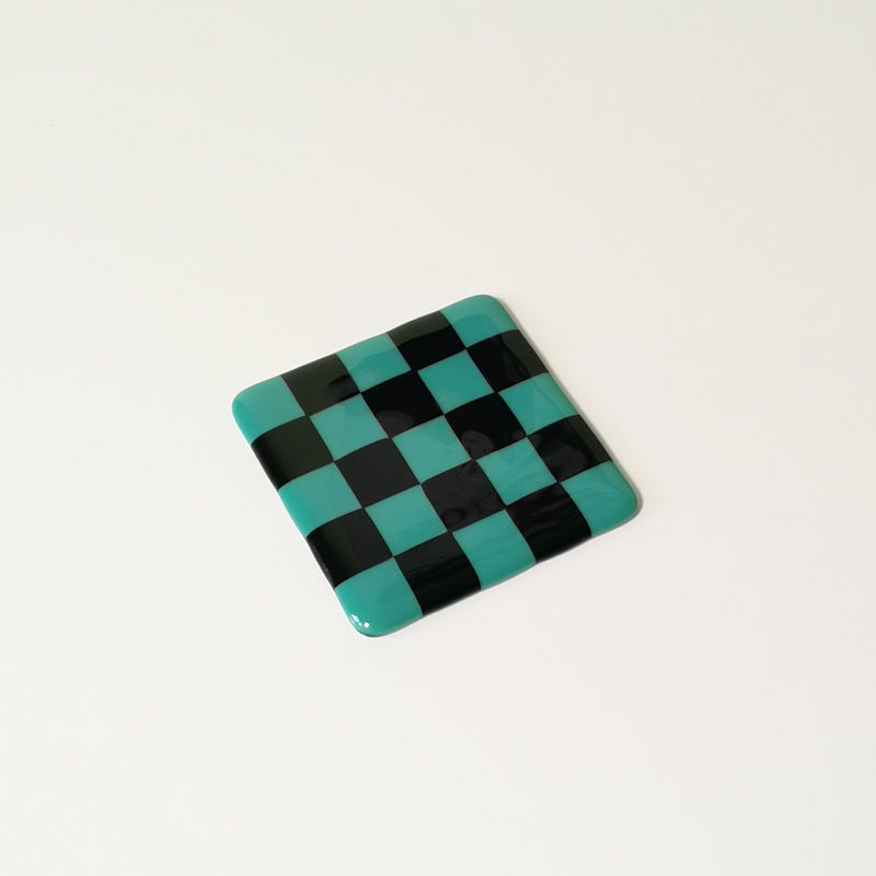 10cm Chequered Dual Coloured Coaster - Bullseye Collection