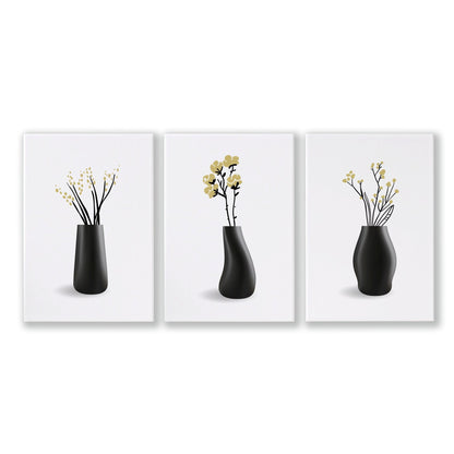 Canvas Framed Wall Art | Set of 3 Botanical Wall art Prints