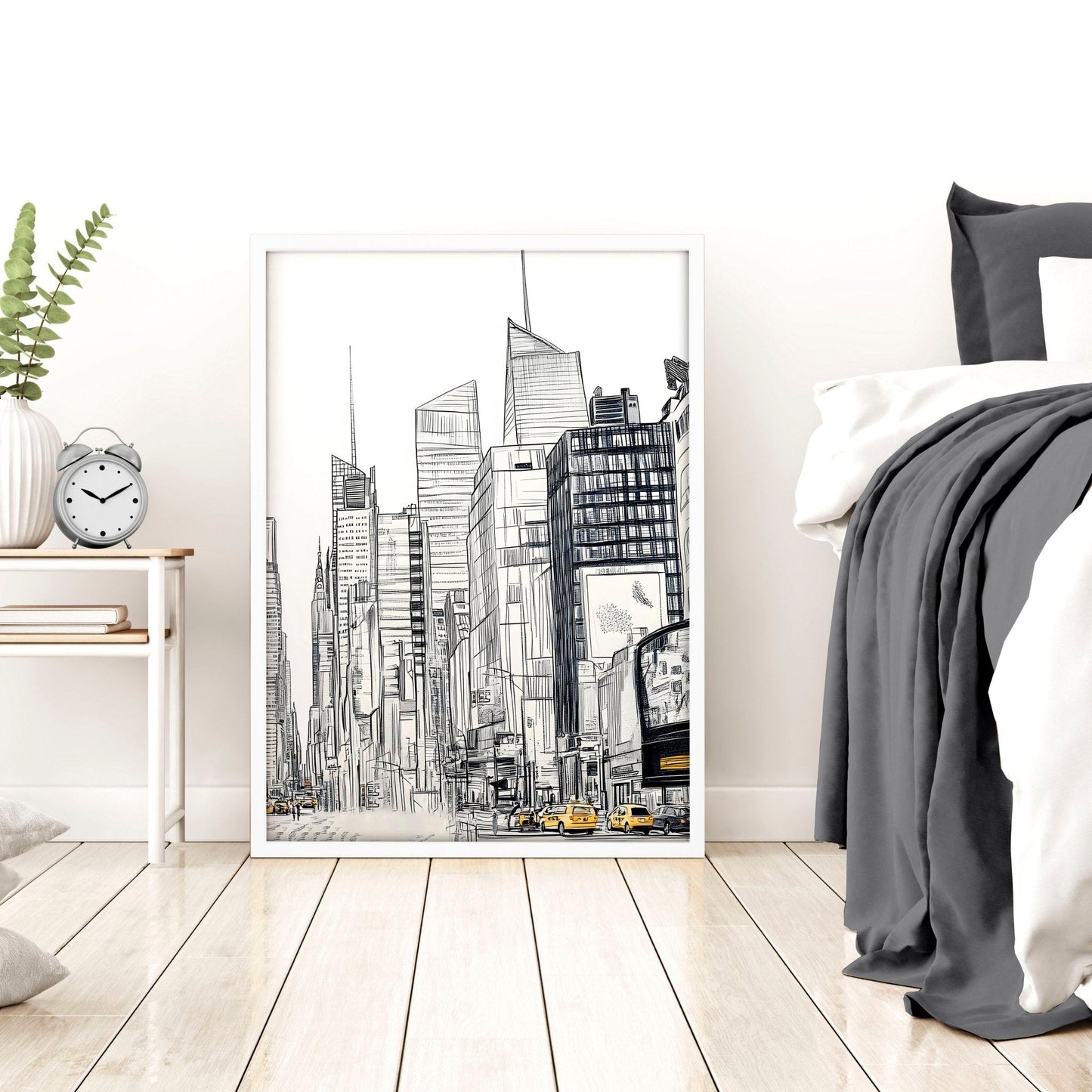 City Prints Wall Art | Set of 2 Urban Skyscrapers Wall art Prints