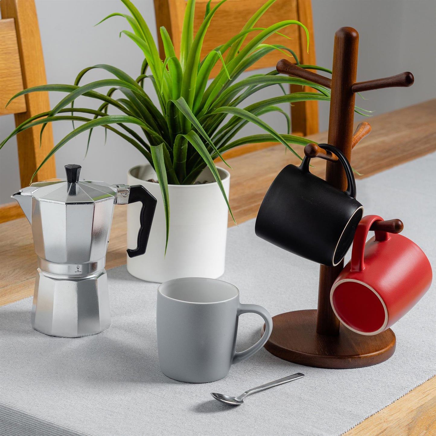 350ml Matt Yellow Coloured Coffee Mugs - Pack of Six