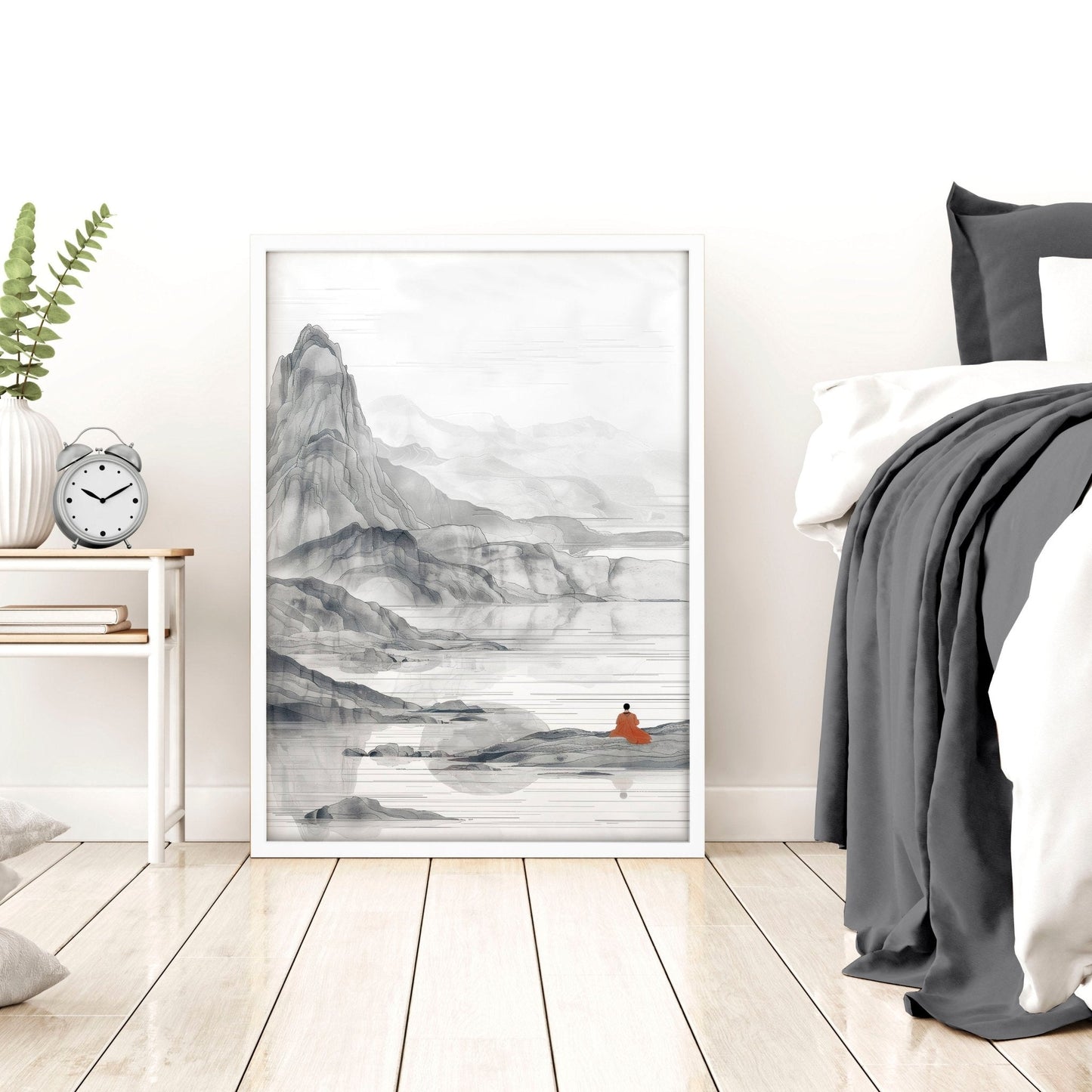 Framed Gallery Wall | Set of 3 Asian Inspired Wall art Prints