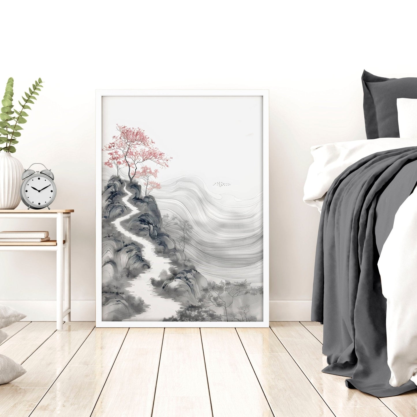Framed Gallery Wall | Set of 3 Asian Inspired Wall art Prints