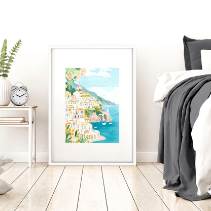 Framed Posters | Set of 3 Beach Decor Wall art Prints