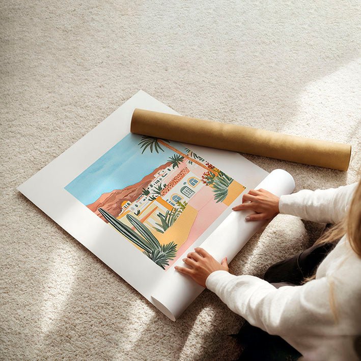 Framed Posters | Set of 3 Beach Decor Wall art Prints