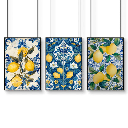 Gallery Wall In Kitchen | Set of 3 Italian Lifestyle Wall art Prints