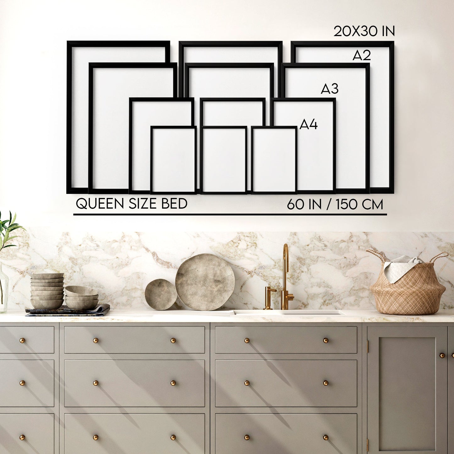Gallery Wall In Kitchen | Set of 3 Italian Lifestyle Wall art Prints