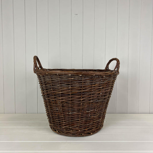 Willow Round Log Basket-0