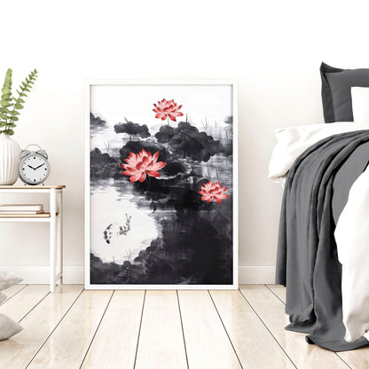 Japandi Decor | Set of 3 Asian Inspired Wall art Prints