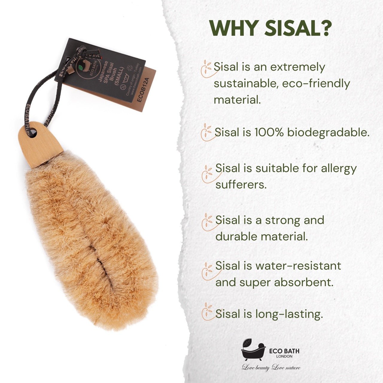 Japanese SPA Sisal Brush