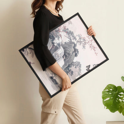 Large Picture Prints | Set of 3 Chinoiserie Wall art Prints