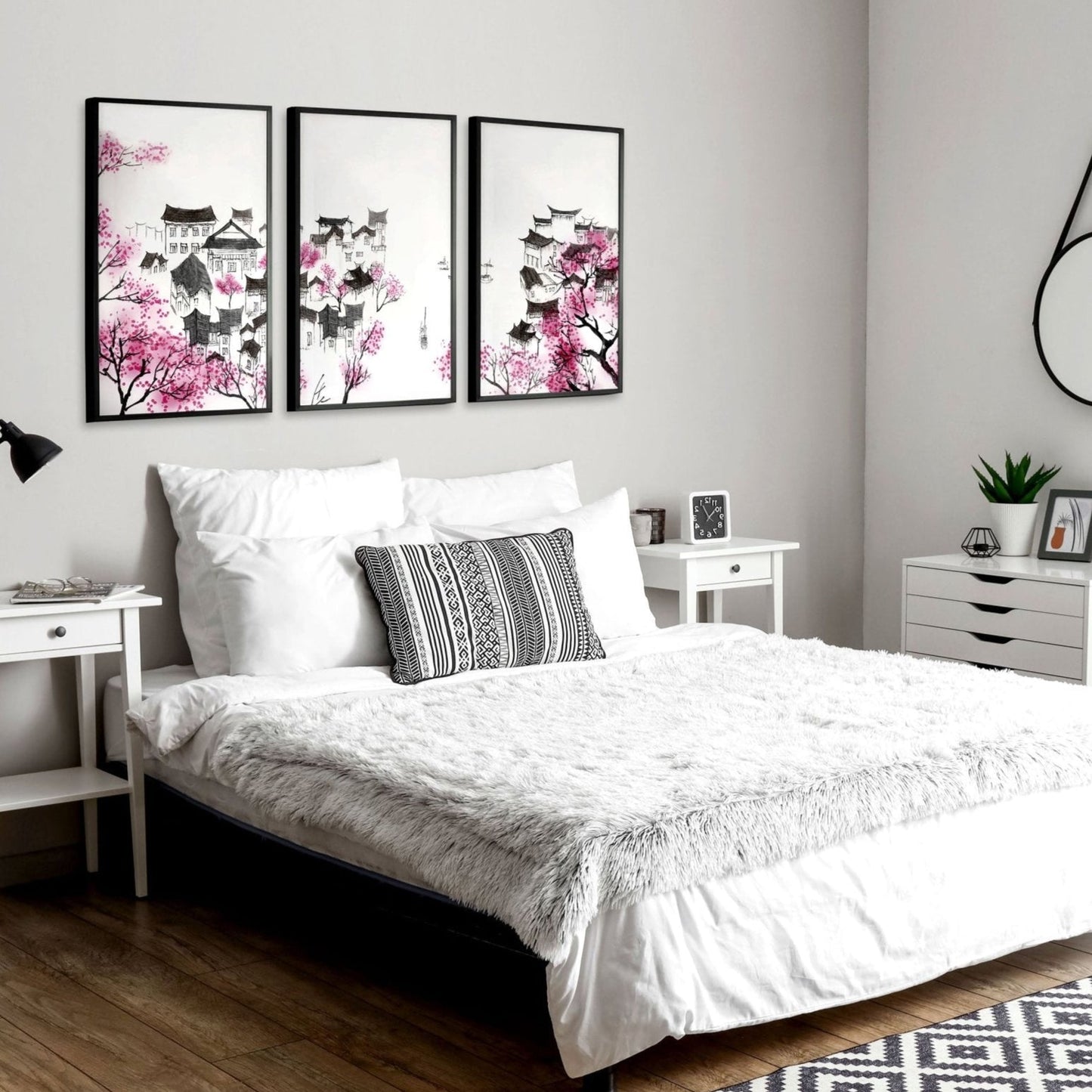 Modern Japanese Art | Set of 3 wall art prints