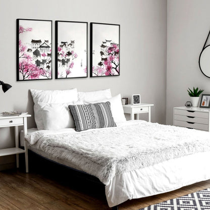 Modern Japanese Art | Set of 3 wall art prints