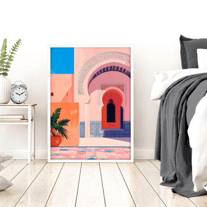 Wall Picture With Frame | Set of 3 Moroccan Inspired Wall art Prints
