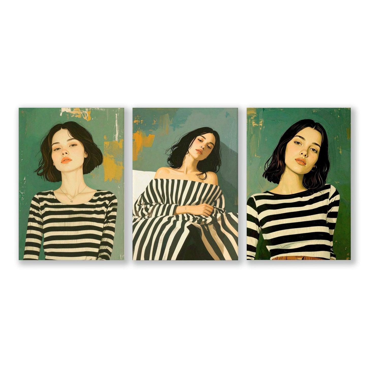 Women Wall Posters For Bedroom | Set of 3 Boho Wall art Prints