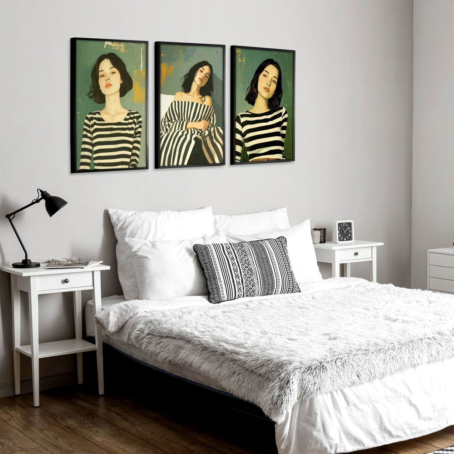 Women Wall Posters For Bedroom | Set of 3 Boho Wall art Prints